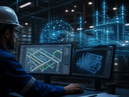 How smap3d ai artificial intelligence alters CAD piping design