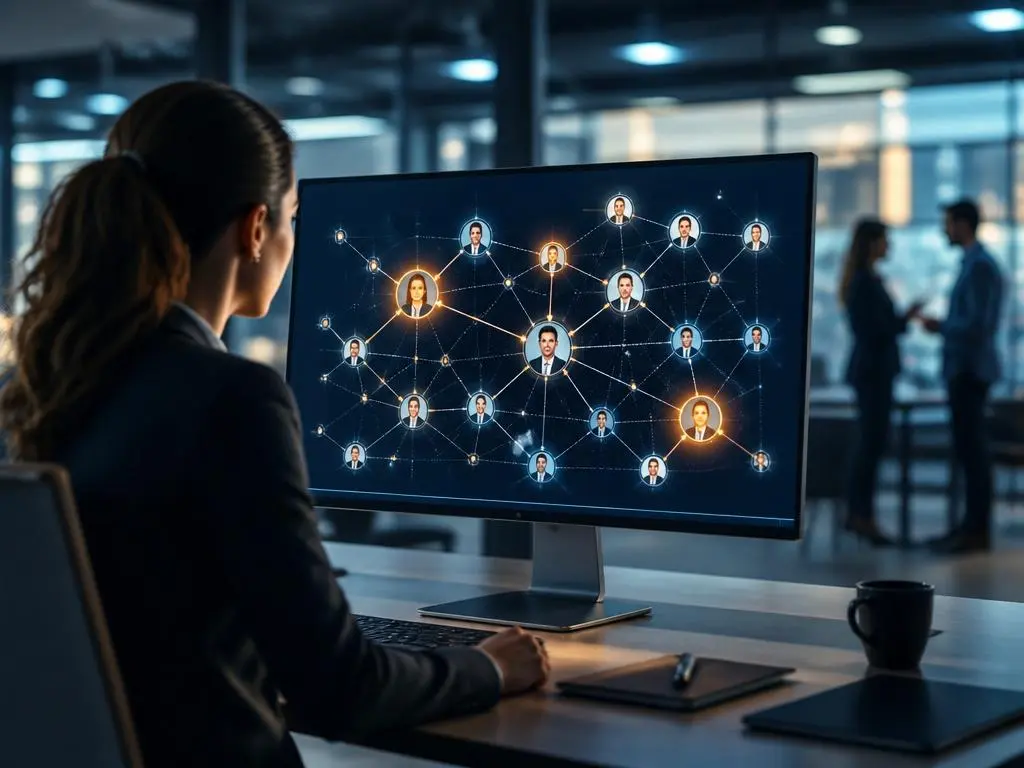 Leveraging connection maps for modern professional network visualization