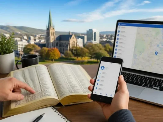 Navigating Christchurch resident contacts and digital directories
