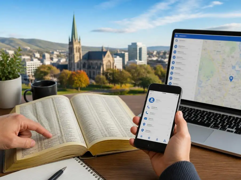 Navigating Christchurch resident contacts and digital directories