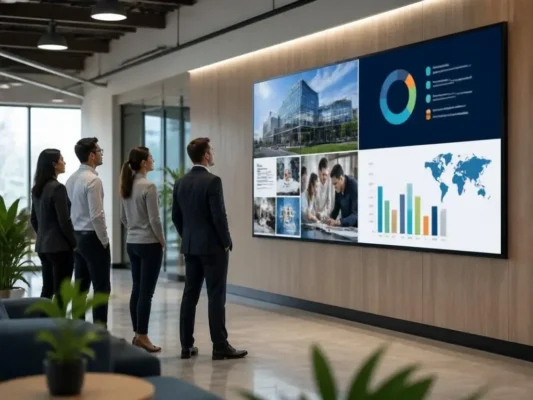 Optimizing internal communications with corporate digital signage solutions