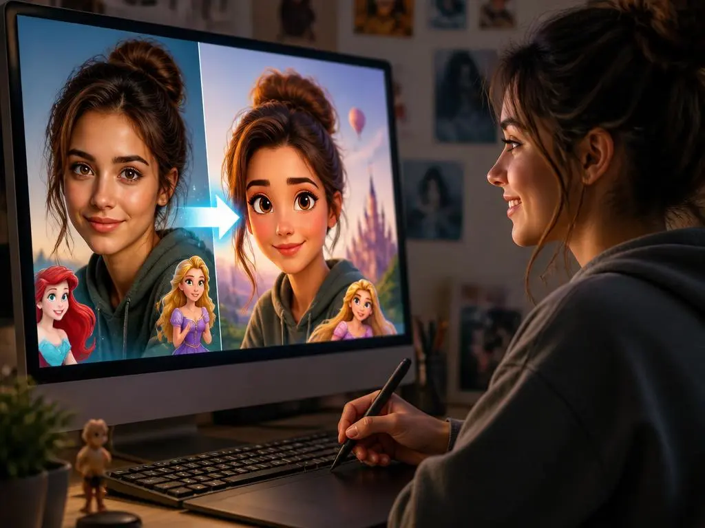 Discover how to get a photo to disney character ai free