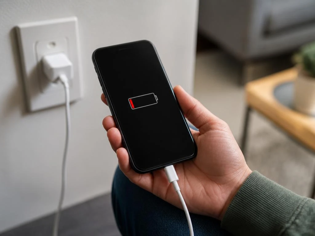 Why is my phone charging but battery is going down?