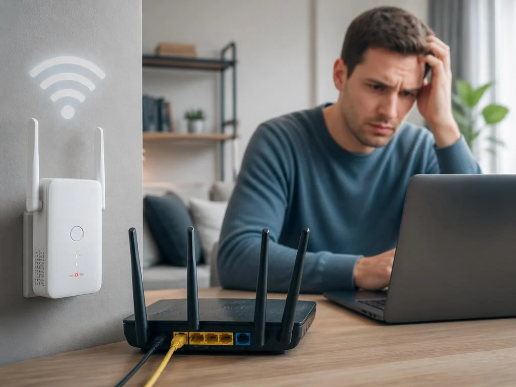 Why is my wifi repeater connected but no internet access?